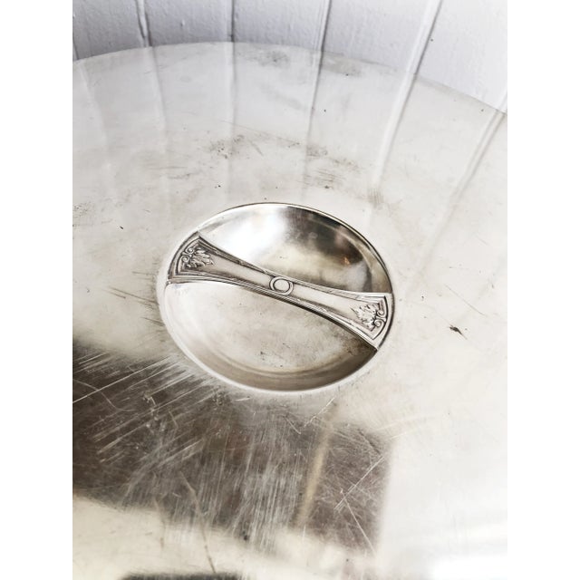 1940s Vintage Silver Plated Platter Cover From the St Regis Hotel Nyc For Sale - Image 5 of 9