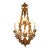 1910 French Belle Epoque Style Gilt Bronze Crystal Chandelier For Sale
