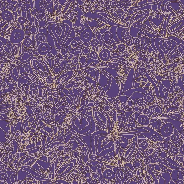 Contemporary 72 Kō Geishi Hange Shouzu Purple Panel by Ginette Caron and Masami Moriyama for Midsummer-Milano For Sale - Image 3 of 3