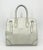 Ralph Lauren Silver Leather Rickey Bag in good condition. Silver leather exterior trimmed with silver hardware. Front...