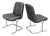 Vintage Pieff Leather and Chrome Dining Chairs by Tim Bates for Harrods, 1970s, Set of 2 For Sale