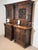 Brown Antique Neo-Renaissance Oak Display Cabinets with Stained Glass, Set of 2 For Sale - Image 8 of 8