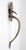 Mid 20th Century Vintage Arts & Crafts 10.25 In. Nickeled Bronze Door Pull Handle For Sale - Image 5 of 7