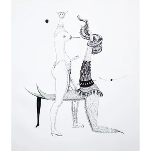 1968 Max Walter Svanberg Composition No. 11, Original Period Black & White Lithograph