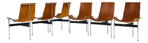 Model 3LC T Chairs by William Katavolos for Laverne International, 1952, Set of 6