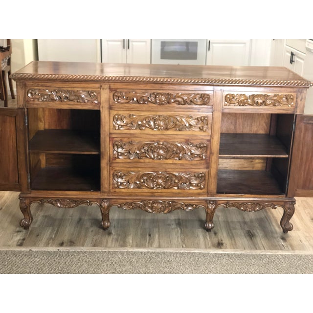 Vintage Spanish Colonial Hand Carved Sideboard Chairish