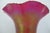 Donald Carlson Iridescent Art Glass Ruffled Trumpet Vase For Sale - Image 10 of 13