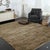 Modern 6x9 Sumptuous Giselle Brown Traditional Geometric Hand Knotted Wool Carpet Rug For Sale - Image 3 of 6