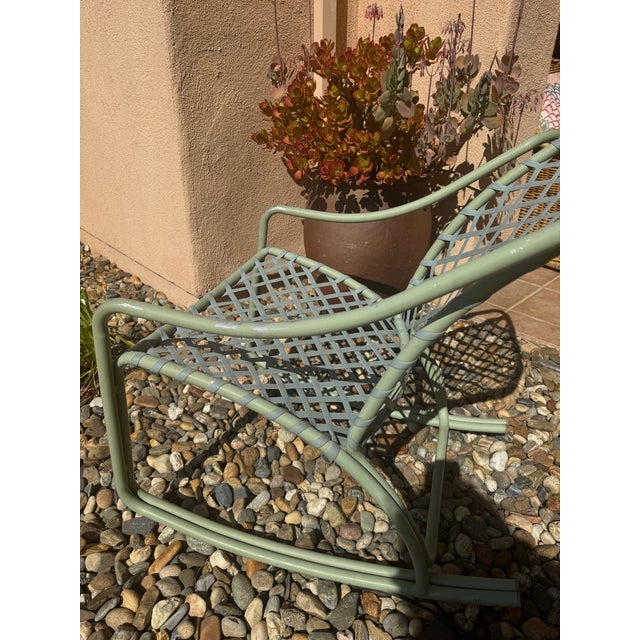 1960s Brown Jordan "Tamiami" Woven Rocking Chair, Attributed For Sale - Image 9 of 14