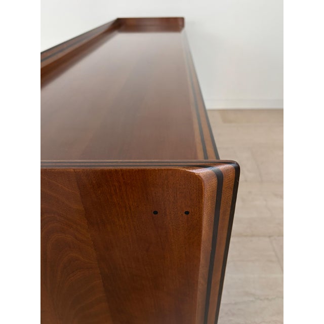 Wooden and Leather Artona Sideboard by Afra & Tobia Scarpa for Maxalto, Italy, 1970s For Sale - Image 16 of 18