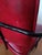 Vintage Viking Artline Style Red Vinyl & Black Metal Frame Chair Hair Pin Legs For Sale - Image 4 of 9