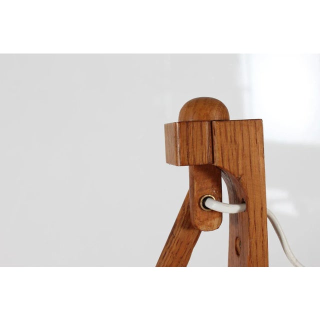 Brown Large Sax Wall Lamp in Oak from Le Klint, 1960s For Sale - Image 8 of 11
