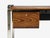 Peter Protzman, Unique Writing Desk, Zebrawood, Chrome, Usa, 1970s For Sale In New York - Image 6 of 15