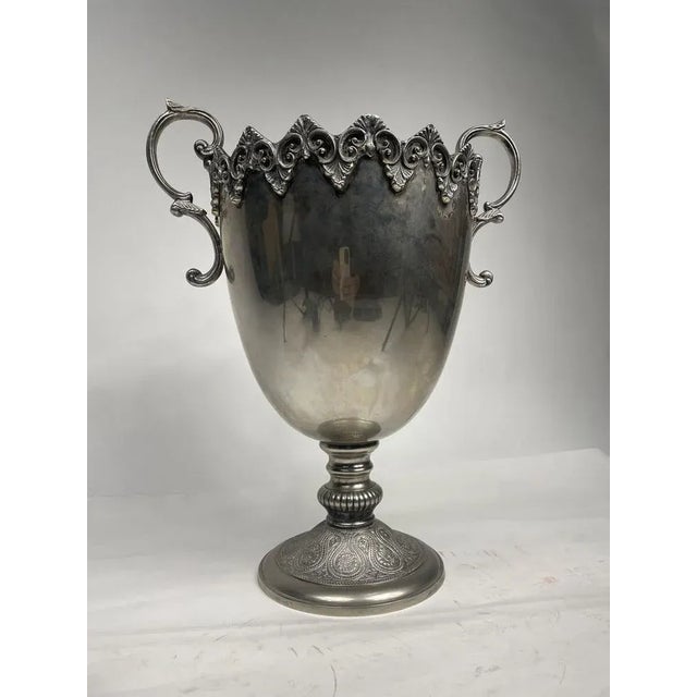 French Ornamental Cup in Argentone, 1930s For Sale - Image 4 of 12