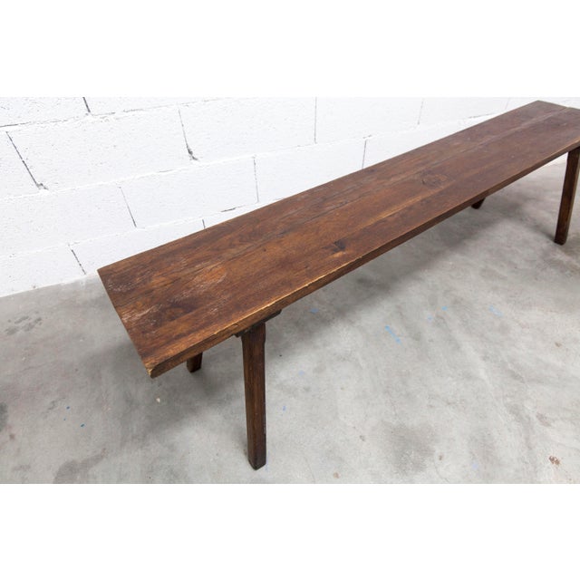1960s Brutalist Artisanal Bench, 1960s For Sale - Image 5 of 10