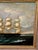 Antique Original Large Oil Painting (Unsigned) of a 3-Masted Clipper Ship - Framed For Sale In Raleigh - Image 6 of 14