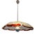 Murano Glass Pendant Lamp with 8 Petals attributed to Carlo Nason for AV Mazzega, 1970s For Sale