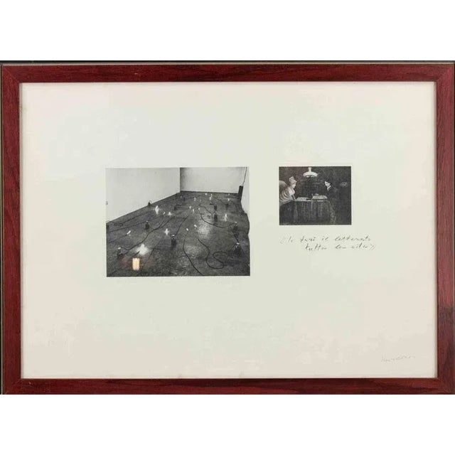1970s Jannis Kounellis, I Will Be a Writer, Lithograph, 1970s, Framed For Sale - Image 5 of 5