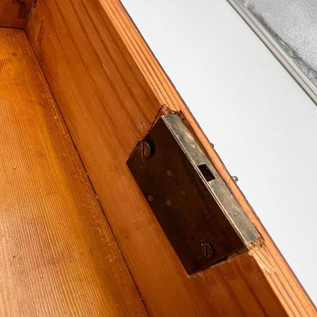 Biedermeier Jewelry Box in Cherry Wood, Ash & Brass, Southern Germany, 1820s For Sale - Image 14 of 18