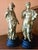 This antique pair of French 19th century gilded spelter sculptures represent the Roman gods Mars, god of war depicted in...