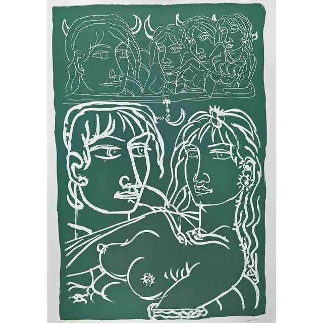 Tono Zancanaro, Devils, Original Lithograph, 1981 For Sale - Image 3 of 3