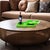 Orange Saint Tropez Square Tray Set of 2 - Green For Sale - Image 8 of 10