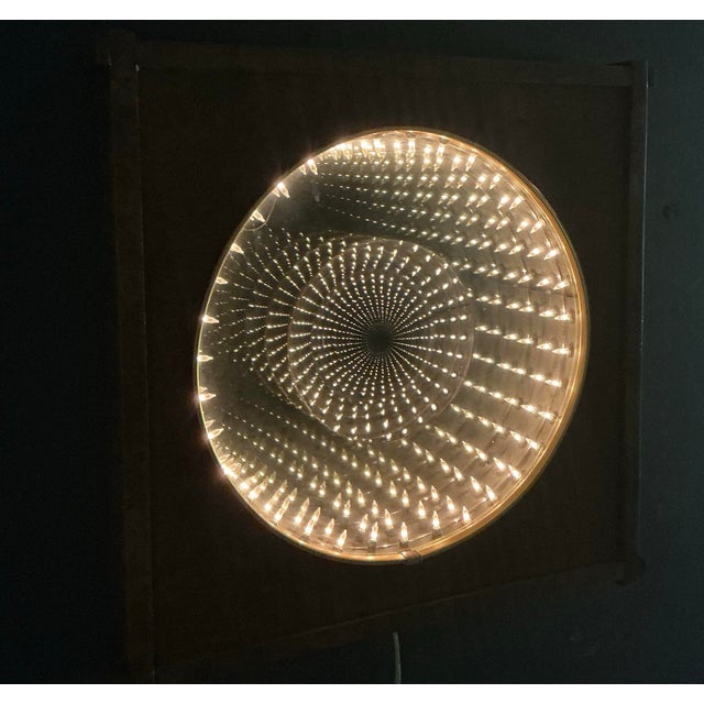 Mid-Century 3-D Infinity Wall Light, Late 60's Early 70's For Sale In Greenville, SC - Image 6 of 12