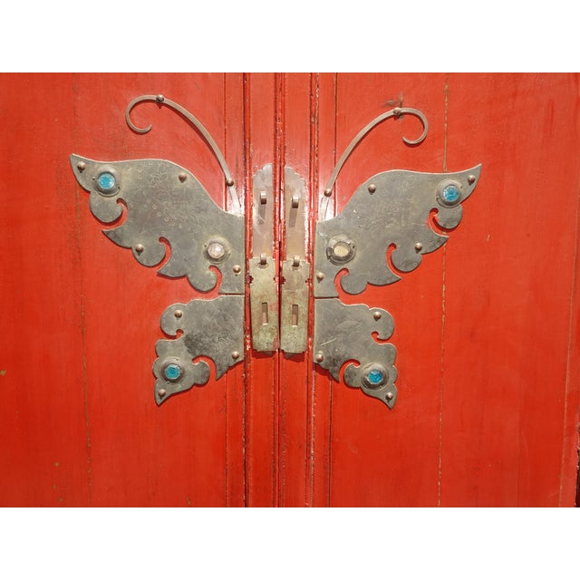 Gorgeous Cabinet in Good Rustic Antique Condition. Solid and Firm. This is an old cabinet. With wear usual for its age,...