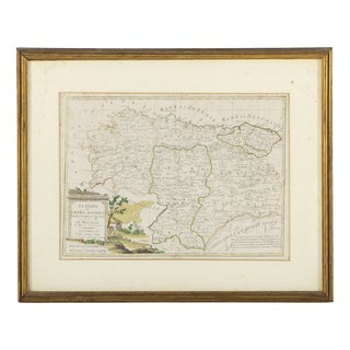 Map The Kingdoms of Galicia with Asturies and Leon For Sale