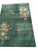 1930s Green Floral Antique Chinese Art Deco 4'2" X 5'10" Handknotted Wool Carpet For Sale - Image 4 of 5