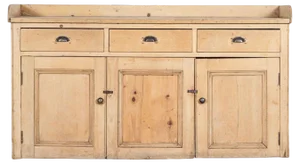 19th Century Scottish Pine Dresser Base, 1870s