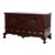 Antique Continental Chippendale Carved Mahogany 3-Drawer Mule Chest C1880 For Sale