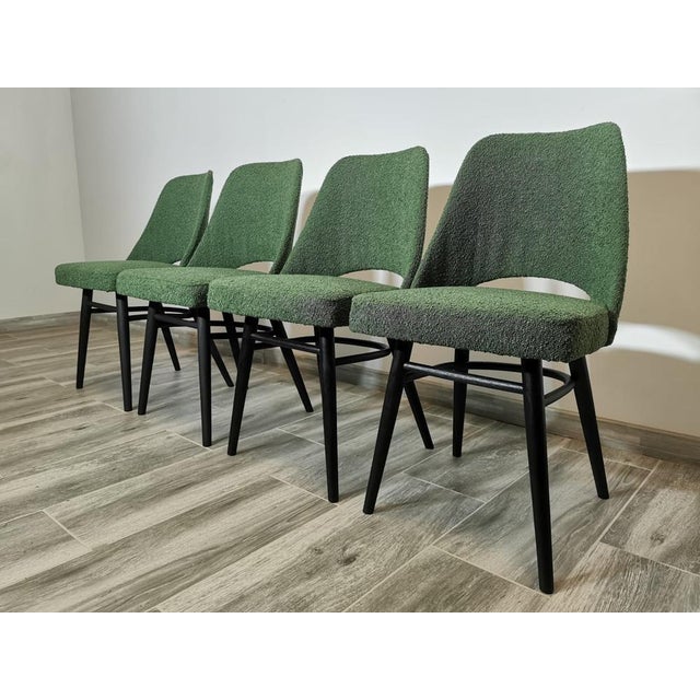 Dining Chairs by Radomir Hoffman for Ton, 1950s, Set of 4 For Sale - Image 11 of 18