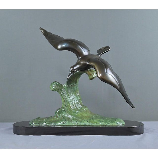 Charles Ruchot, Bird in Flight, 1920s, Bronze For Sale - Image 4 of 18