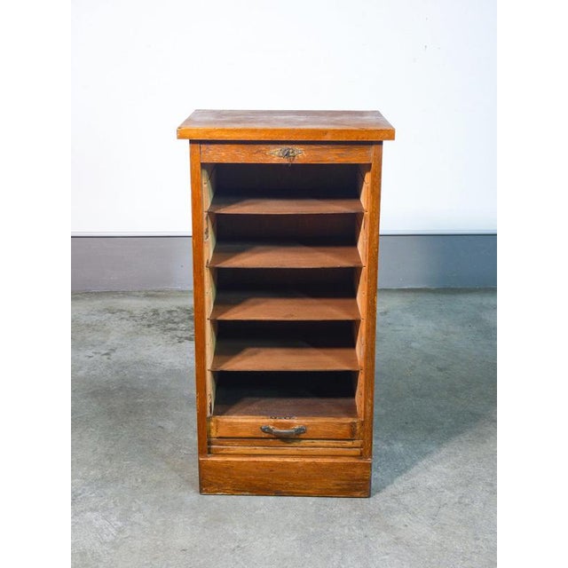 Oak Shutter Cabinet, 1900s For Sale - Image 5 of 18