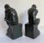 Pair of Signed "The Thinker" Bronze Clad Figurative Nude Male Bookends For Sale - Image 11 of 12
