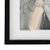 Acrylic Painting Fleur De La Nuit Woman with Flowers in Wood Veneer Frame For Sale - Image 4 of 8