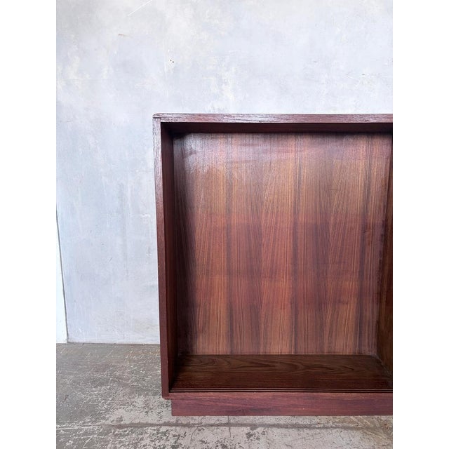 Wood Mid-Century Handmade Teak Open Bookcase or Display Cabinet For Sale - Image 7 of 10