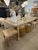 Pair Vintage Faux Bamboo Wood Benches Ottomans Newly Upholstered Quadrille For Sale - Image 9 of 12