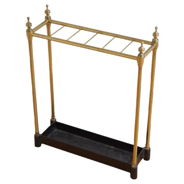 Victorian Brass Umbrella Stand For Sale