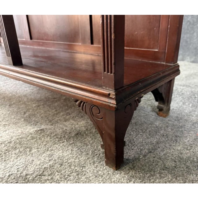 Circa 1885 Mahogany Display Stand Étagère For Sale - Image 10 of 14