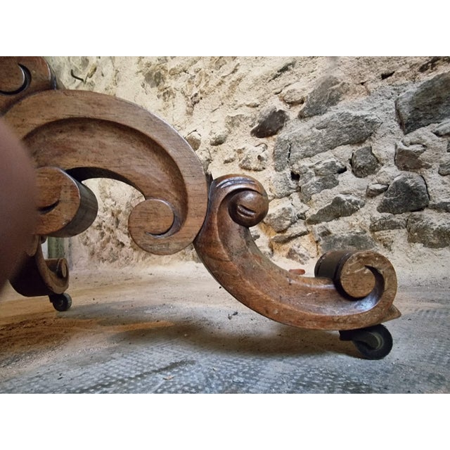 Antique French Walnut Violin Table / Centre Table with Drawer, C. 18801900, 1890s For Sale - Image 16 of 18