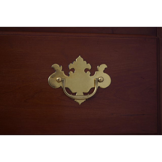 Brown Antique 18th Century Clawfoot Cherry Queen Anne Highboy Chest on Chest For Sale - Image 8 of 18