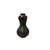 This striking Japanese-inspired double-gourd bronze vase is a masterclass in texture and organic movement. The body...