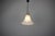 Glass Mid-Century Bell Glass Pendant Lamp, Former Czechoslovakia, 1970s For Sale - Image 7 of 11