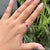 Mid-Century Modern 14k Gold Emerald-Cut Ruby & Baguette Diamond Modern Band Ring Size 6.5 For Sale - Image 3 of 18