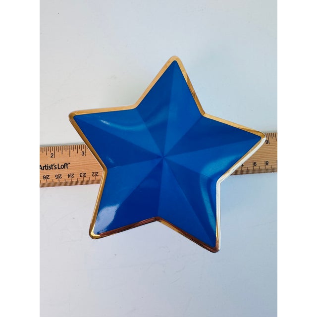 Blue 1990s Tiffany Star Trinket Box For Sale - Image 8 of 8