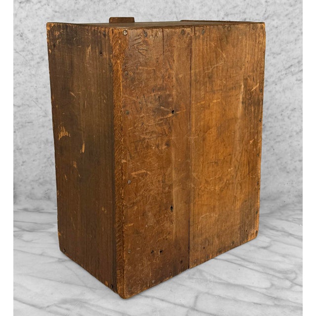Antique Farmhouse Machinist Wood Tool Box Caddy For Sale - Image 11 of 11