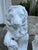 White Vintage French White Painted Concrete Lions - A Pair For Sale - Image 8 of 15
