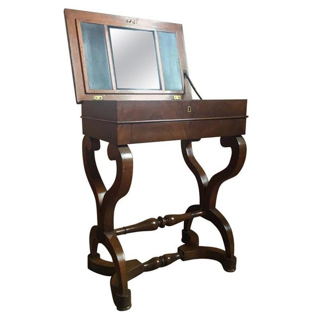 Early 19th Century Walnut Vanity Table, Italy For Sale - Image 15 of 15